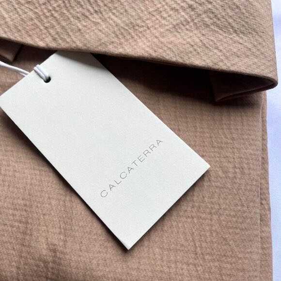 NWT CALCATERRA TUBINO LONG SKIRT IN BISCUIT BROWN - Picture 4 of 5